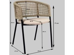 Lot De 2 Chaises ANIL Cordage Naturel -Velvet Magasin lot de 2 chaises anil cordage naturel 9