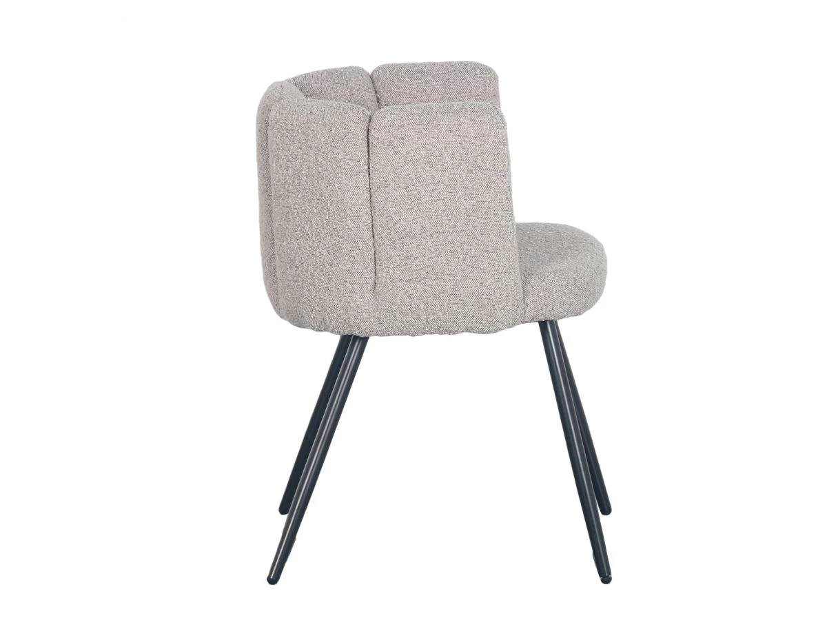 Lot De 2 Chaises CELIA Tissu Bouclette 4 Lot De 2 Chaises CELIA Tissu Bouclette – Image 2