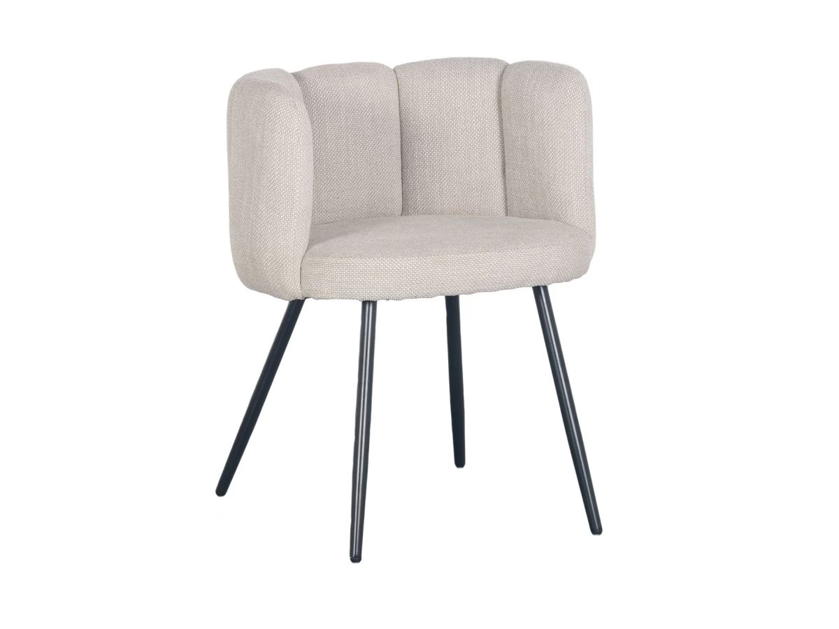 Lot De 2 Chaises CELIA Tissu Bouclette 6 Lot De 2 Chaises CELIA Tissu Bouclette – Image 4