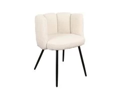 Lot De 2 Chaises CELIA Tissu Bouclette 18 Lot De 2 Chaises CELIA Tissu Bouclette -Velvet Magasin lot de 2 chaises celia tissu bouclette 6