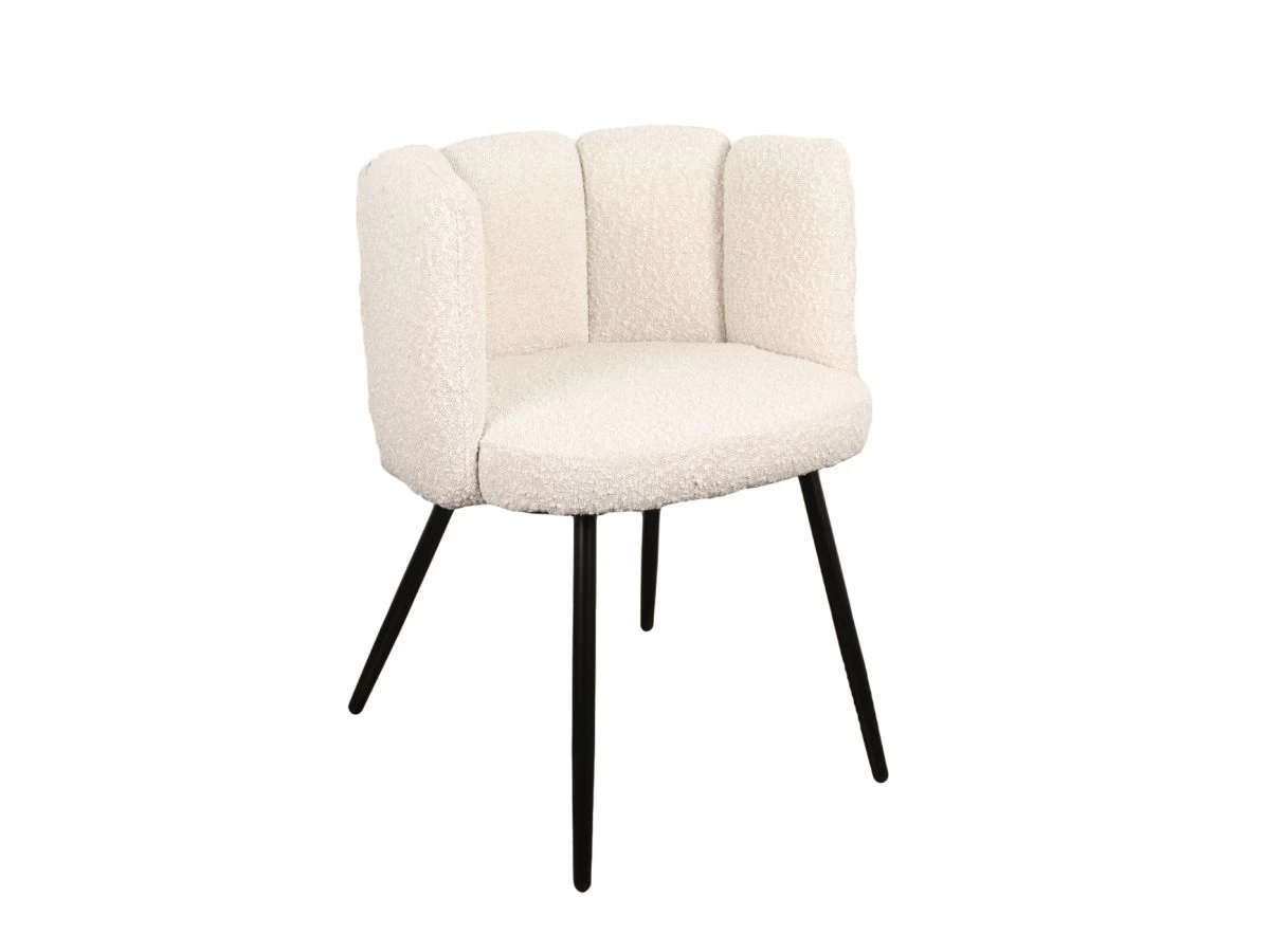 Lot De 2 Chaises CELIA Tissu Bouclette 9 Lot De 2 Chaises CELIA Tissu Bouclette – Image 7