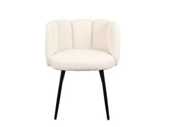 Lot De 2 Chaises CELIA Tissu Bouclette 19 Lot De 2 Chaises CELIA Tissu Bouclette -Velvet Magasin lot de 2 chaises celia tissu bouclette 7