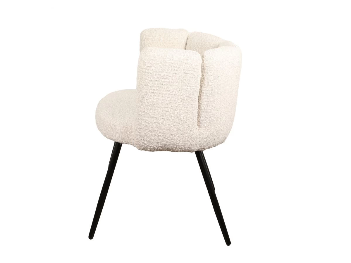 Lot De 2 Chaises CELIA Tissu Bouclette 11 Lot De 2 Chaises CELIA Tissu Bouclette – Image 9