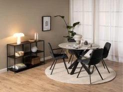 Lot De 2 Chaises CLARA Tissu Texturé -Velvet Magasin lot de 2 chaises clara tissu texture 1