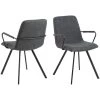 Lot De 2 Chaises CLARA Tissu Texturé -Velvet Magasin lot de 2 chaises clara tissu texture