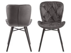 Lot De 2 Chaises De Table BALA -Velvet Magasin lot de 2 chaises de table bala 9