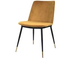 Lot De 2 Chaises FABIEN Tissu Velours Et Pieds Or 14 Lot De 2 Chaises FABIEN Tissu Velours Et Pieds Or -Velvet Magasin lot de 2 chaises fabien tissu velours et pieds or 2