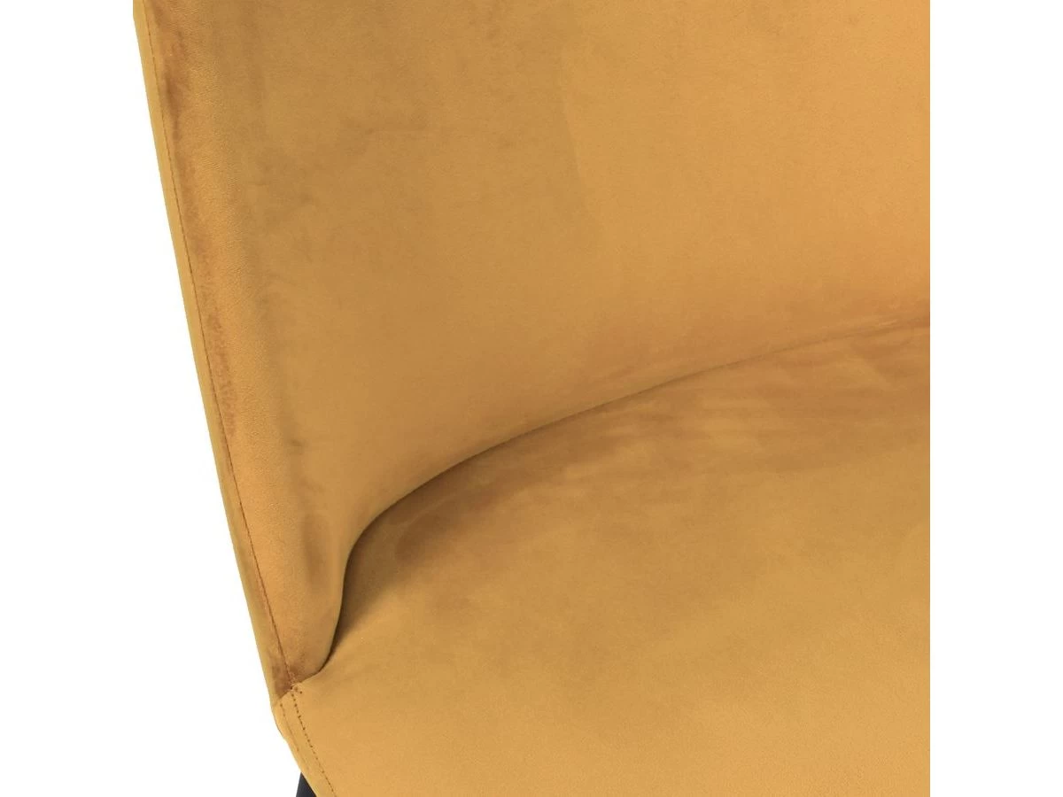 Lot De 2 Chaises FABIEN Tissu Velours Et Pieds Or 10 Lot De 2 Chaises FABIEN Tissu Velours Et Pieds Or – Image 8