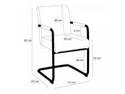 Lot De 2 Chaises ROBIN Tissu Texturé -Velvet Magasin lot de 2 chaises robin tissu texture 8