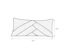 Lot De 2 Coussins Patchwork Réversible 70 X 30 Cm ORA -Velvet Magasin lot de 2 coussins patchwork reversible 70 x 30 cm ora 9