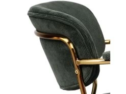 Lot De 2 Fauteuils De Table ANDREA Velours Côtelé Et Pieds Or -Velvet Magasin lot de 2 fauteuils de table andrea velours cotele et pieds or 7