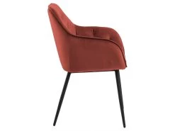 Lot De 2 Fauteuils De Table BEA Velours -Velvet Magasin lot de 2 fauteuils de table bea velours 2