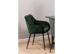 Lot De 2 Fauteuils De Table BEA Velours -Velvet Magasin lot de 2 fauteuils de table bea velours 7