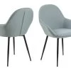 Lot De 2 Fauteuils De Table CANDICE Tissu 1 Lot De 2 Fauteuils De Table CANDICE Tissu -Velvet Magasin lot de 2 fauteuils de table candice tissu