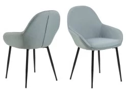 Lot De 2 Fauteuils De Table CANDICE Tissu