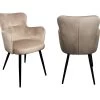 Lot De 2 Fauteuils De Table VALENTINE Tissu Velours -Velvet Magasin lot de 2 fauteuils de table valentine tissu velours