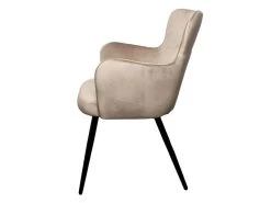 Lot De 2 Fauteuils De Table VALENTINE Tissu Velours -Velvet Magasin lot de 2 fauteuils de table valentine tissu velours 3