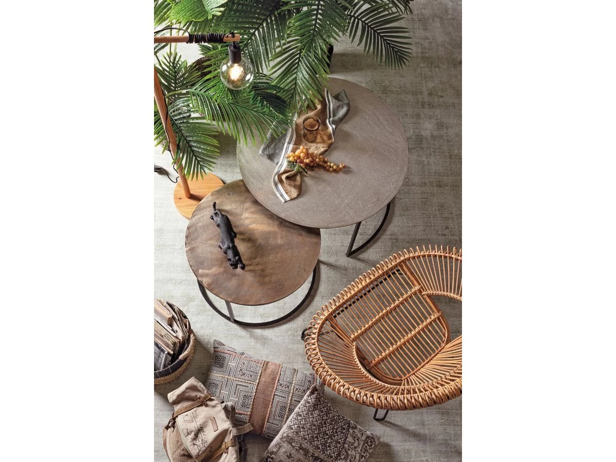 Lot De 2 Tables Basses Gigognes JOYCE Effet Bronze 3 Lot De 2 Tables Basses Gigognes JOYCE Effet Bronze