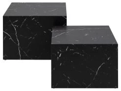 Lot De 2 Tables Basses ROCHEFORT Effet Marbre -Velvet Magasin lot de 2 tables basses rochefort effet marbre 9