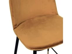 Lot De 2 Tabourets De Bar H.97 Cm FABIEN Velours -Velvet Magasin lot de 2 tabourets de bar h97 cm fabien velours 7