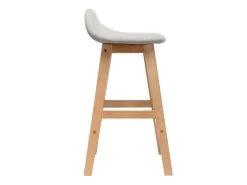 Lot De 2 Tabourets De Bar LANCELOT Tissu Et Bois Massif -Velvet Magasin lot de 2 tabourets de bar lancelot tissu et bois massif 5