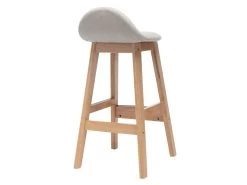 Lot De 2 Tabourets De Bar LANCELOT Tissu Et Bois Massif -Velvet Magasin lot de 2 tabourets de bar lancelot tissu et bois massif 6