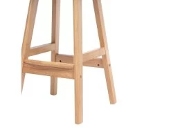 Lot De 2 Tabourets De Bar LANCELOT Tissu Et Bois Massif -Velvet Magasin lot de 2 tabourets de bar lancelot tissu et bois massif 8