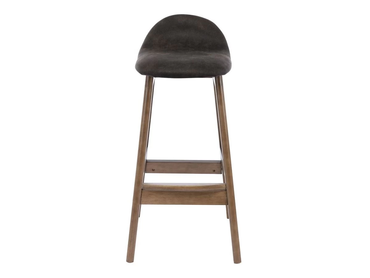 Lot De 2 Tabourets De Bar LANCELOT Tissu Microfibre Et Bois Massif 8 Lot De 2 Tabourets De Bar LANCELOT Tissu Microfibre Et Bois Massif – Image 6