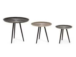 Lot De 3 Tables Basses ARAGON Aluminium