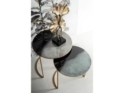 Lot De 3 Tables Basses Gigognes AYMERIC Acier