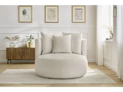 Fauteuil CESAR Tissu Bouclette -Velvet Magasin love seat cesar tissu bouclette 3