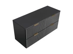 Meuble De Salle De Bain 120 Cm HILONA Noir (VASQUES NON INCLUSES) 19 Meuble De Salle De Bain 120 Cm HILONA Noir (VASQUES NON INCLUSES) -Velvet Magasin meuble de salle de bain 120 cm hilona noir vasques non incluses 7