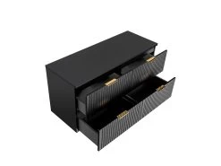 Meuble De Salle De Bain 120 Cm HILONA Noir (VASQUES NON INCLUSES) 20 Meuble De Salle De Bain 120 Cm HILONA Noir (VASQUES NON INCLUSES) -Velvet Magasin meuble de salle de bain 120 cm hilona noir vasques non incluses 8