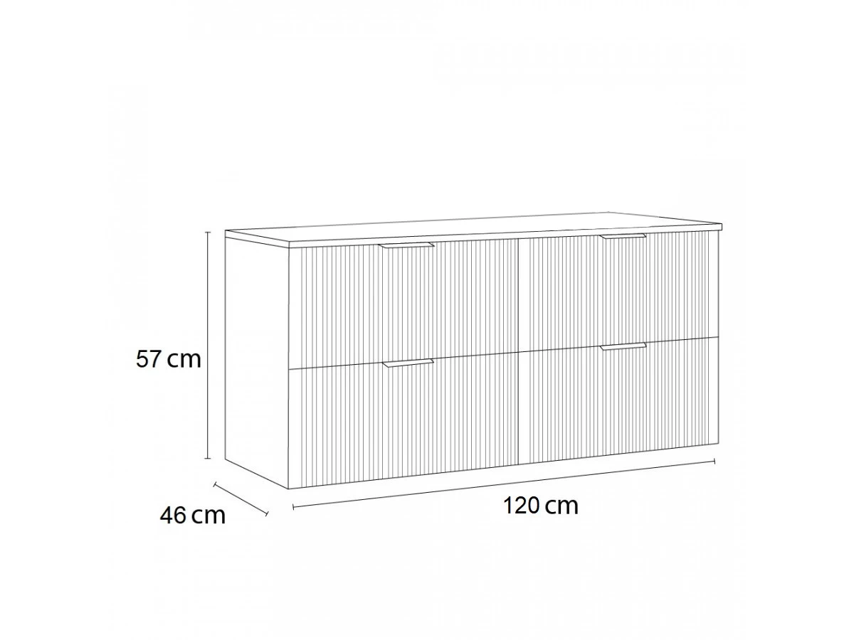 Meuble De Salle De Bain 120 Cm HILONA Noir (VASQUES NON INCLUSES) 12 Meuble De Salle De Bain 120 Cm HILONA Noir (VASQUES NON INCLUSES) – Image 10