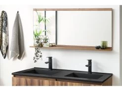 Meuble De Salle De Bain 120 Cm MOANA Bois Foncé -Velvet Magasin meuble de salle de bain 120 cm moana bois fonce 2