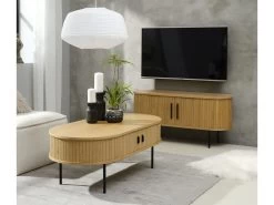 Meuble TV 120 Cm PAULINA Placage Chêne Massif 14 Meuble TV 120 Cm PAULINA Placage Chêne Massif -Velvet Magasin meuble tv 120 cm paulina placage chene massif 3