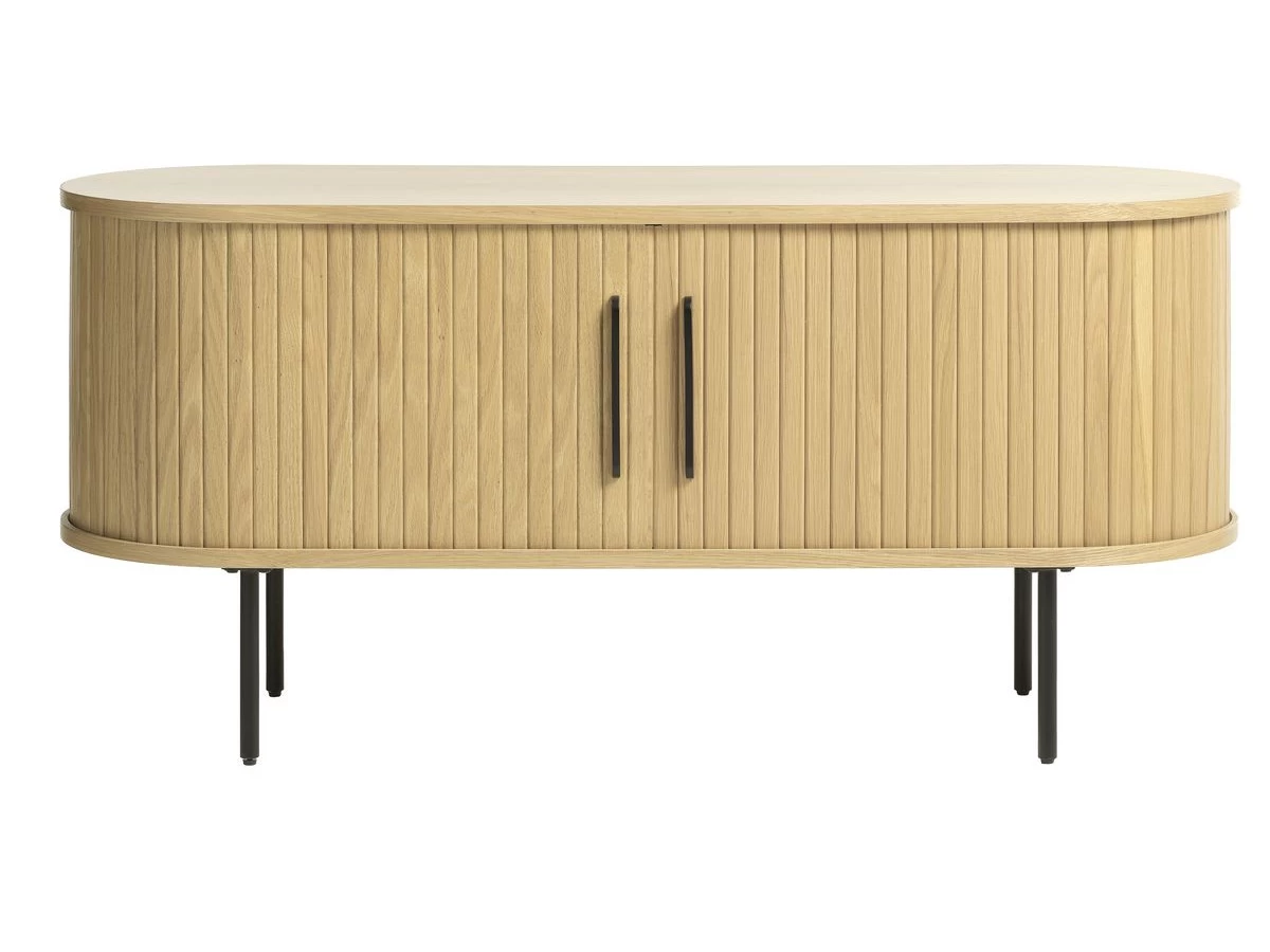 Meuble TV 120 Cm PAULINA Placage Chêne Massif 7 Meuble TV 120 Cm PAULINA Placage Chêne Massif – Image 5