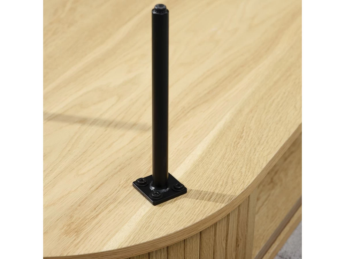 Meuble TV 120 Cm PAULINA Placage Chêne Massif 10 Meuble TV 120 Cm PAULINA Placage Chêne Massif – Image 8