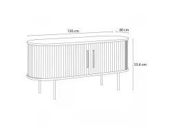 Meuble TV 120 Cm PAULINA Placage Chêne Massif 19 Meuble TV 120 Cm PAULINA Placage Chêne Massif -Velvet Magasin meuble tv 120 cm paulina placage chene massif 8