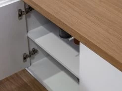 Meuble TV 160 Cm Avec Niche ABY Placage Chêne Massif -Velvet Magasin meuble tv 160 cm avec niche aby placage chene massif 9