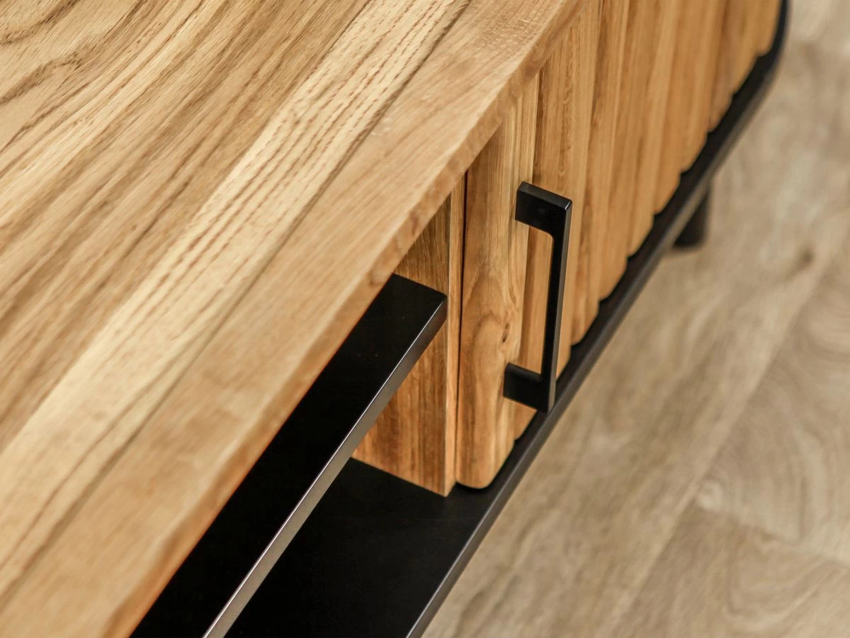 Meuble TV 2 Portes 180 Cm CANOPEE Chêne Massif 11 Meuble TV 2 Portes 180 Cm CANOPEE Chêne Massif – Image 9