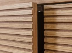 Meuble TV 200 Cm FERRET Placage Chêne Massif Avec Tasseaux -Velvet Magasin meuble tv 200 cm ferret placage chene massif avec tasseaux 5