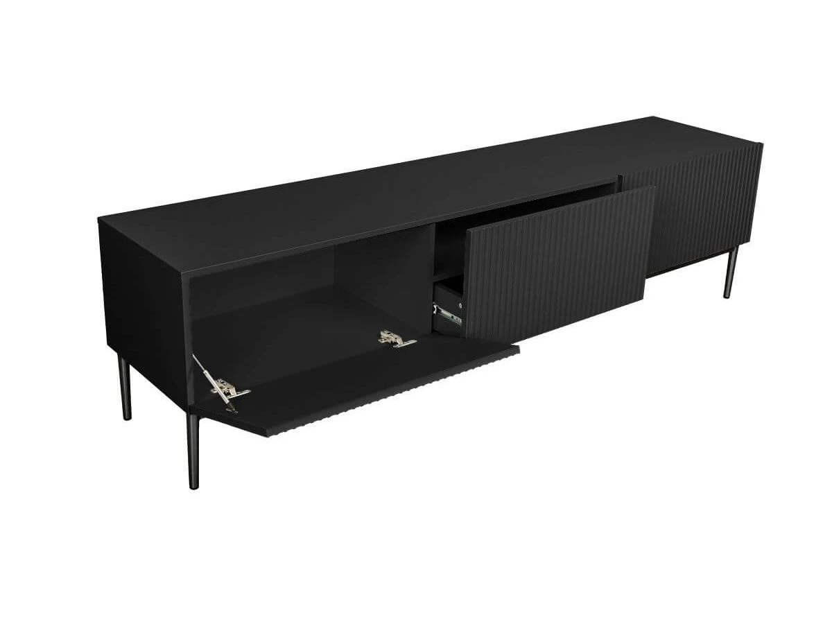 Meuble TV 200 Cm KASHA Pieds Noir 10 Meuble TV 200 Cm KASHA Pieds Noir – Image 8