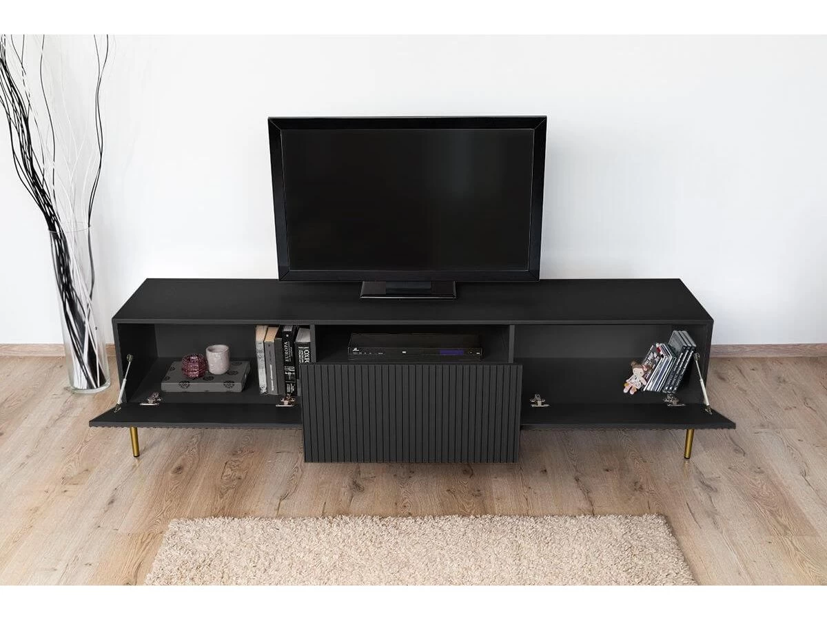 Meuble TV 200 Cm KASHA Pieds Or 6 Meuble TV 200 Cm KASHA Pieds Or – Image 4