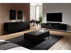 Meuble TV Avec Niche 200 Cm KASHA Pieds Noirs 16 Meuble TV Avec Niche 200 Cm KASHA Pieds Noirs -Velvet Magasin meuble tv avec niche 200 cm kasha pieds noirs 4
