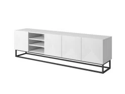 Meuble TV Avec Niches 200 Cm ALICE Pieds En Métal