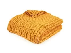 Plaid à Grosses Mailles Effet Fait-main En Laine 140x180 Cm CANNES Maison Bonnefoy -Velvet Magasin plaid a grosses mailles effet fait main en laine 140x180 cm cannes maison bonnefoy 5