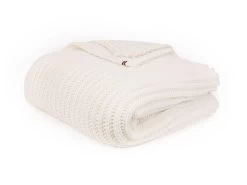 Plaid à Grosses Mailles Effet Fait-main En Laine 140x180 Cm CANNES Maison Bonnefoy -Velvet Magasin plaid a grosses mailles effet fait main en laine 140x180 cm cannes maison bonnefoy 9