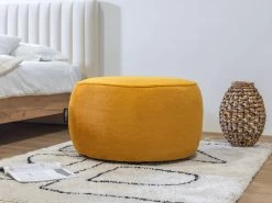 Pouf Rond ANGORA -Velvet Magasin pouf rond angora 1