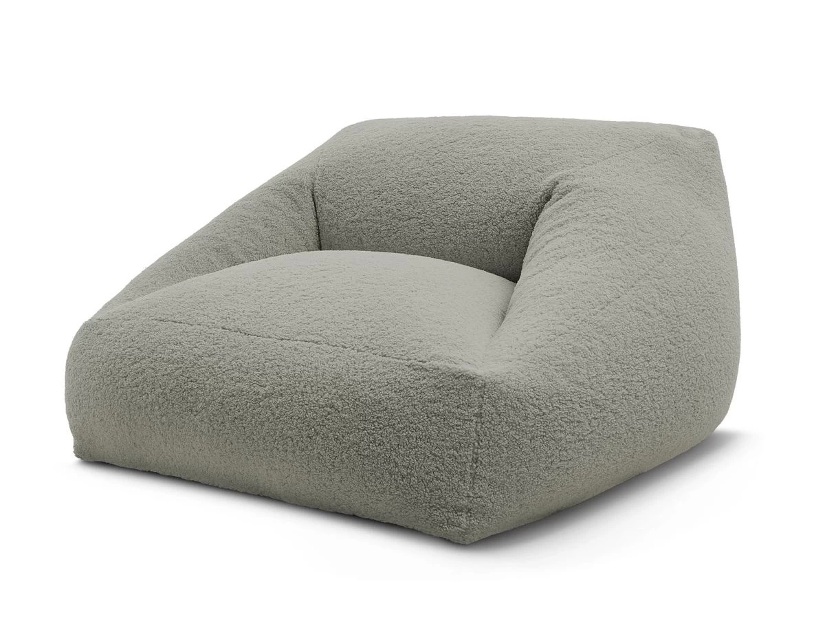 Pouf Ultra Moelleux LILIBET Tissu Bouclette 2 Pouf Ultra Moelleux LILIBET Tissu Bouclette